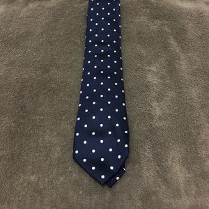 Navy Polka Dot Tie